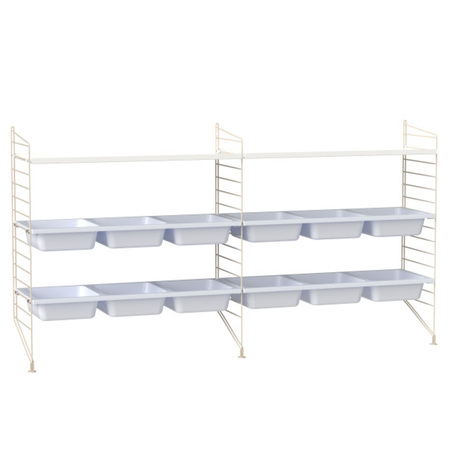 Regal 'String' mit Boxen String Furniture