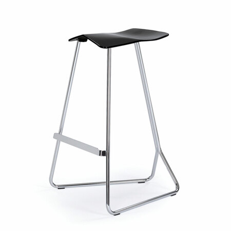 Classicon Barhocker 'Triton' Chrom, Tiefschwarz