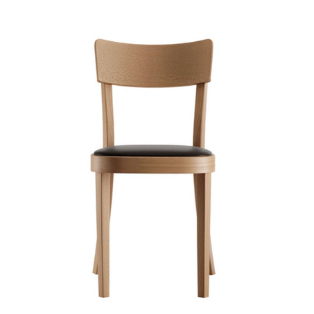 Horgenglarus Classic Stuhl Kunststoffgleiter, Buche Natur - HG 520, Mit Sitzpolster