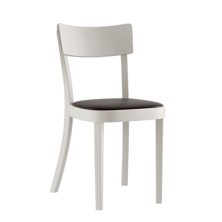 Horgenglarus Classic Stuhl Kunststoffgleiter, Buche Weiss - HG 330, Mit Sitzpolster