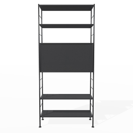 Richard Lampert  Hirche Regal DHS 10 / Basis 02 / H: 1855 Schwarz - RAL 9010, Schwarz - RAL 9005, Schwarz - RAL 9005