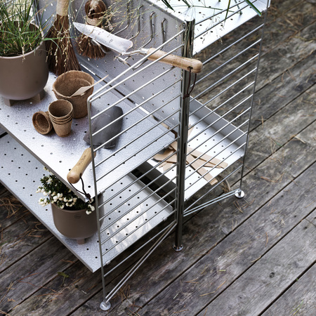 String Furniture Floor Panels Galvanized / Pack 2 Verzinkt, H: 85 cm, T: 30 cm