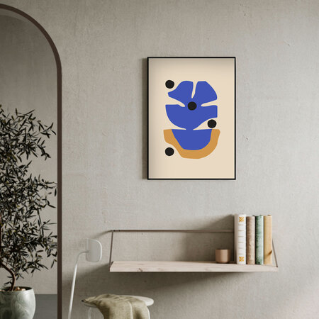 Paper Collective Flor Azul 50 x 70 cm