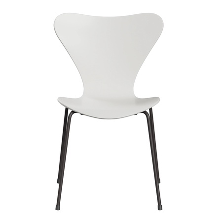 Fritz Hansen Stuhl 'Serie 7' Weiss 100, 43 cm , Warm Graphite 180