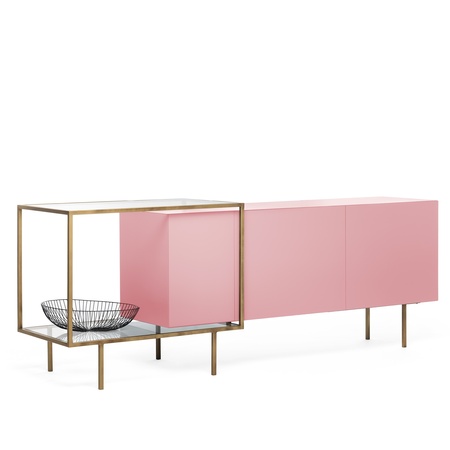 Mogg Sideboard 'Zoom' Bronze lackiert, Rosa (RAL 3015)