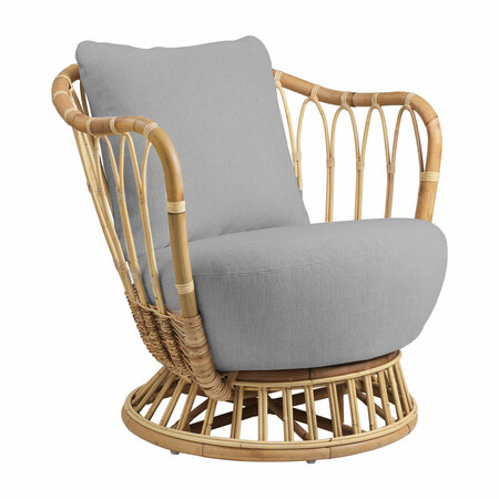 Gubi Loungesessel 'Grace' Platingrau 012 - Clay