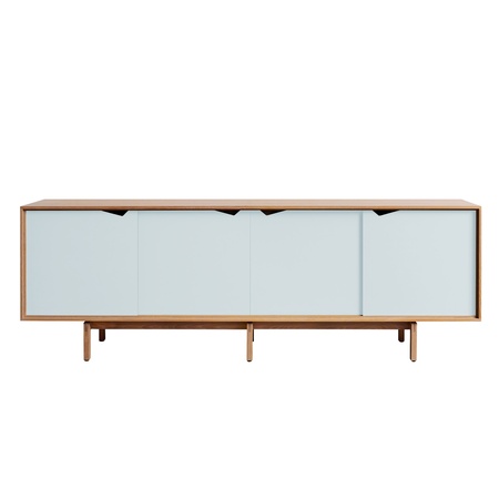 Andersen Furniture S1 Sideboard Eiche Naturöl, Arctic Blue