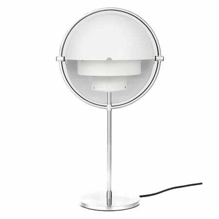 Gubi Tischleuchte 'Multi-Lite' mit Chromegestell White Semi Matt
