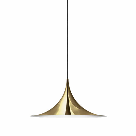 Gubi Metall Pendelleuchte 'Semi' Ø: 30 cm, Polished Brass