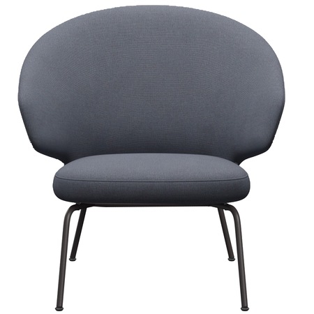 Fritz Hansen Loungesessel 'LET SH210' Orangeblau 1150, Warm Graphite 180