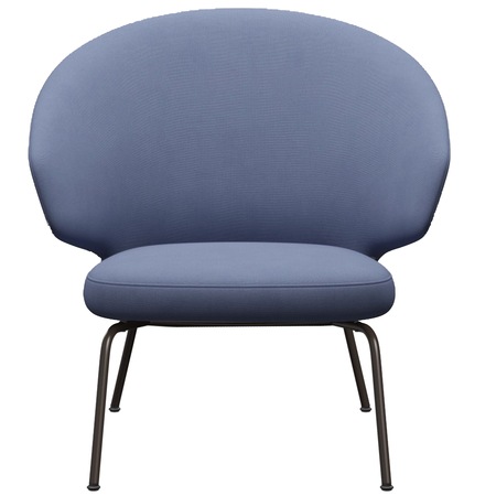 Fritz Hansen Loungesessel 'LET SH210' Hellblau Uni 1151 - Christianshavn, Brown Bronze 390