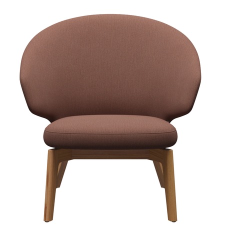 Fritz Hansen Loungesessel 'LET SH200' Beige-Orange 1132 - Christianshavn, Eiche 72