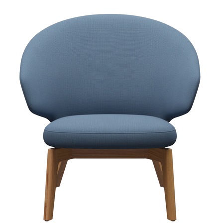 Fritz Hansen Loungesessel 'LET SH200' Hellblau 1152 - Christianshavn, Eiche 72