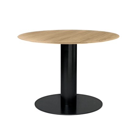 Gubi Esstisch 'Gubi 2.0'  Ø: 130 cm, Black Marquina Marble, Black