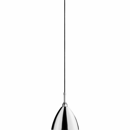 Gubi Kleine Pendelleuchte 'Bestlite' mit Chromgestell Chrome, Ø: 16 cm