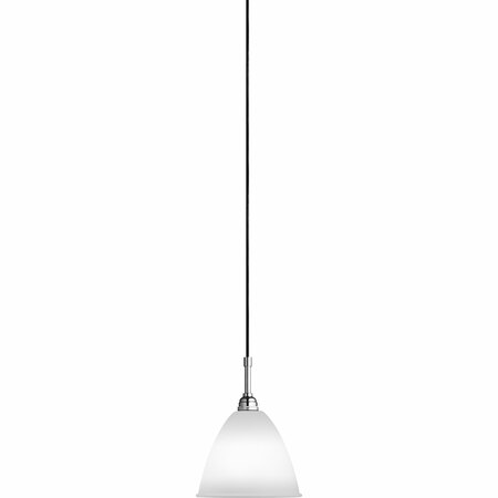 Gubi Kleine Pendelleuchte 'Bestlite' mit Chromgestell Bone China, Ø: 16 cm