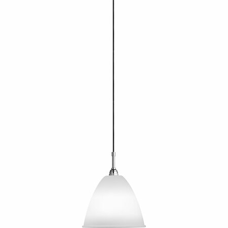 Gubi Kleine Pendelleuchte 'Bestlite' mit Chromgestell Bone China, Ø: 21 cm