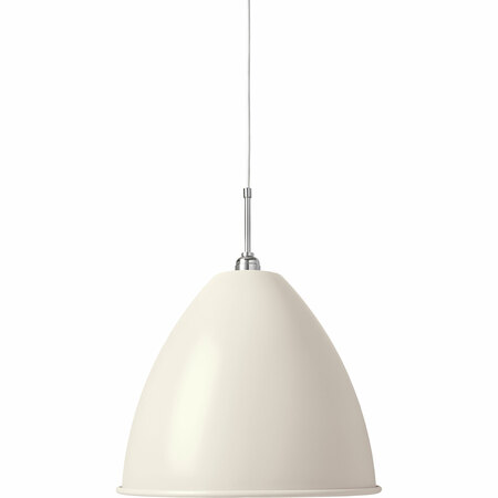 Gubi Kleine Pendelleuchte 'Bestlite' mit Chromgestell Soft White Semi Matt, Ø: 40 cm