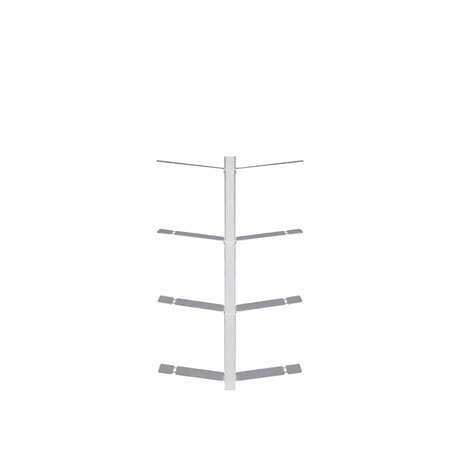 Radius Design Wand-Büchergestell 'Booksbaum 1' Weiss, H: 90 cm 