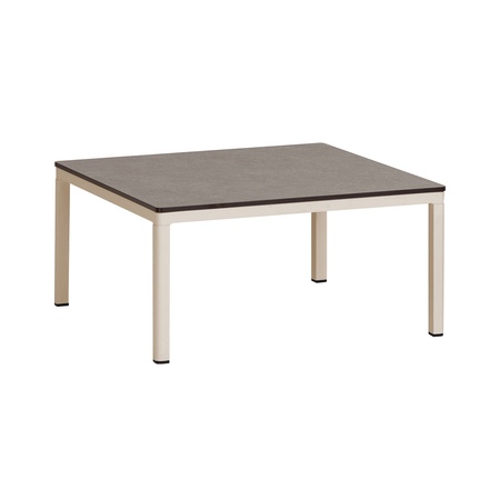 Weishäupl Beistelltisch B: 77 cm / T: 77 cm, Perlbeige 14, Steingrau 3