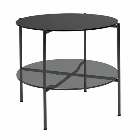 Embru Moser Tisch Modell 1752 Tiefschwarz pulverbeschichtet, Burgundy 4154 - Nero 4023, Parsol grau