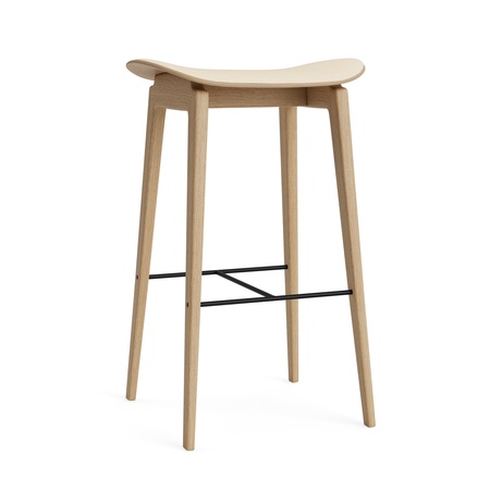 Norr11 NY11 Stool - Upholstery Beige 100 - Hallingdal 65, Eiche natur, H: 65 cm