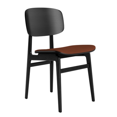 Norr11 NY11 Chair - Upholstery Rost 21002 - Dunes, Eiche schwarz