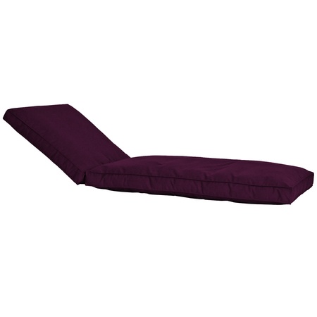 Weishäupl Polsterauflage Liege New Hampton Aubergine N°49	