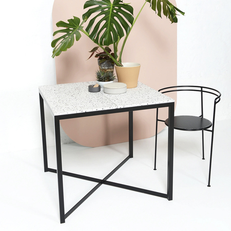Ok Design Confetti Dining Table Schwarz - Schwarz-Weiss