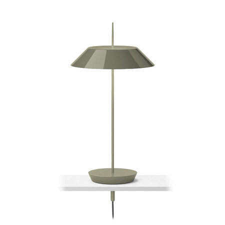 Vibia Tischleuchte Mayfair Mini Grün L1, Anschraubbar / Mit Basis, Berührungssensor