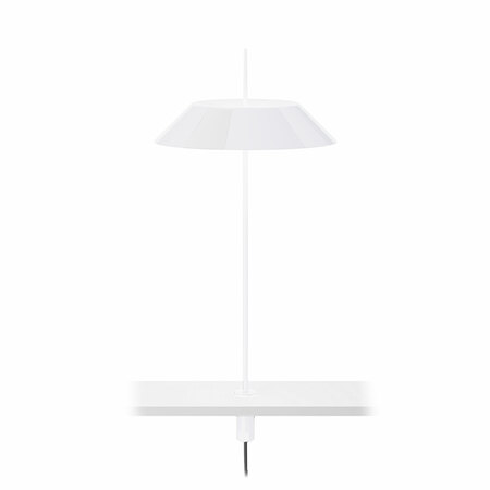 Vibia Tischleuchte Mayfair Mini Terra Rot, Anschraubbar / Mit Basis, Berührungssensor