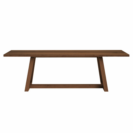 Tossa Continuo B: 180 cm / T: 80 cm, Schwarznuss mit Splint gedämpfte Eiche