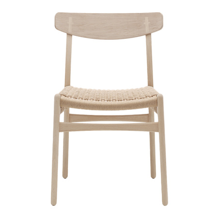 Carl Hansen & Søn Stuhl 'CH23' Eiche geseift, Papierkordel Natur