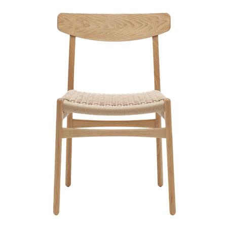 Carl Hansen & Søn Stuhl 'CH23' Eiche geölt, Papierkordel Natur