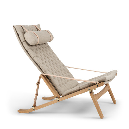 Carl Hansen & Søn Liegestuhl 'Plico' Eiche geölt, H: 93.5 cm	