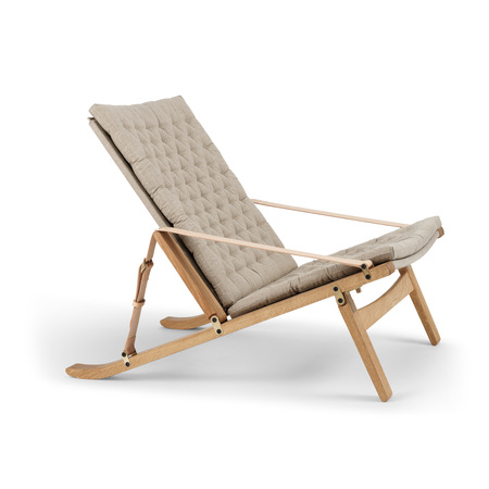 Carl Hansen & Søn Liegestuhl 'Plico' Eiche geölt, H: 74 cm