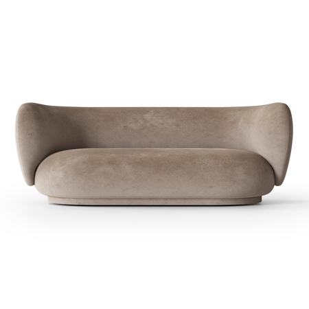 Ferm Living Rico Sofa B: 210 cm , Beige 26 - Faded Velvet