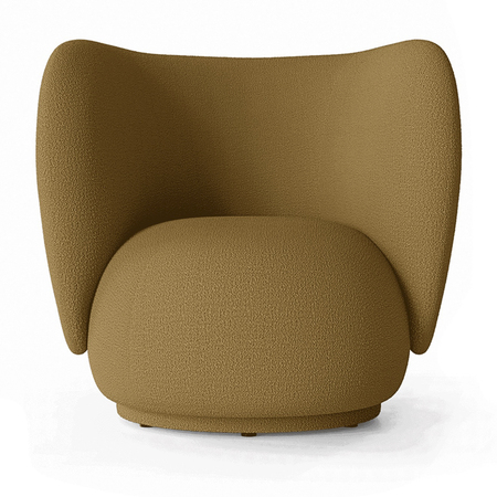 Ferm Living Rico Lounge Chair Sugar Kelp - Wool Bouclé