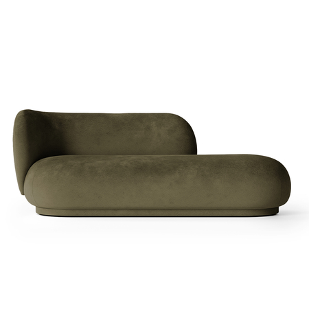 Ferm Living Rico Divan Armlehne links, Concrete - Faded Velvet