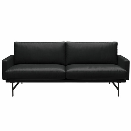 Fritz Hansen Sofa 'Lissoni' Schwarz - Soft, Warm Graphite 180