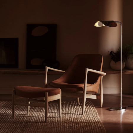 Menu Light Wing Floor Lamp Aluminium poliert