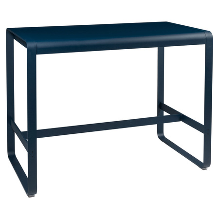 Fermob Hoher Tisch 'Bellevie' Abyssblau 92, B: 140 cm / T: 80 cm 