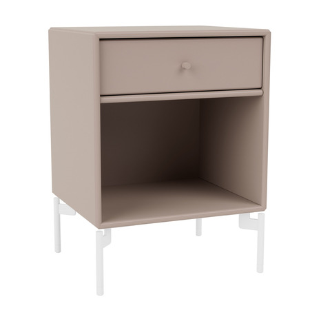 Montana Dream Nightstand Mushroom 137, Snow 38 lackiert