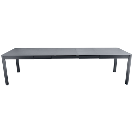 Fermob Tisch 'Ribambelle' Anthrazit 47, 149/290 x 100 / 3 Einlegeplatten