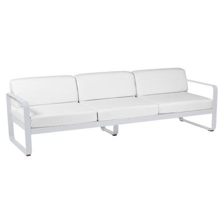 Fermob Outdoor 3-Sitzer Sofa 'Bellevie' Weiss 01, Grauweiss 81