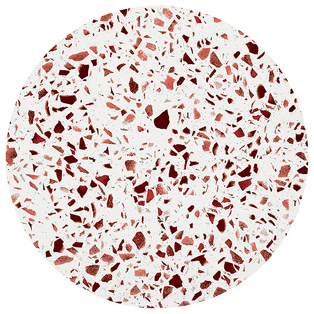 SULA Teppich 'Terrazzo'  Ø: 240 cm, Rot