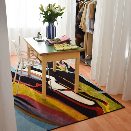 Schönstaub Teppich 'Amigös Carpet Blue' von Schoenstaub  150 x 220 cm
