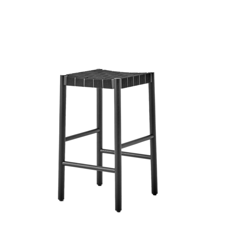 &Tradition Barhocker 'Betty' Eiche schwarz lackiert / Schwarz, H: 66 cm