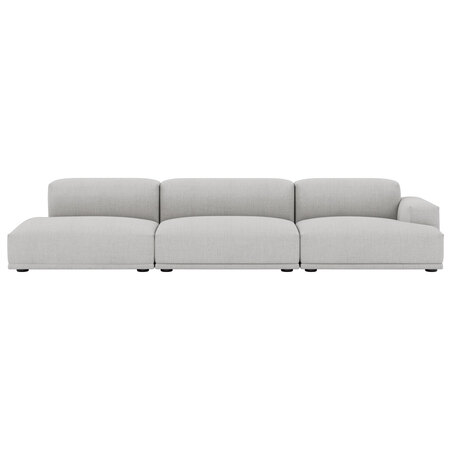 Breites Sofa 'Connect' mit rechtem Lounge Chair