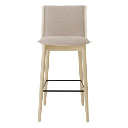 Carl Hansen & Søn Barhocker 'Embrace E006' Beige 0200 - Hallingdal 65, Eiche geseift, Weiss